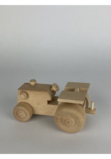 Ahşap Römorklu Oyuncak Traktör-9003029338070