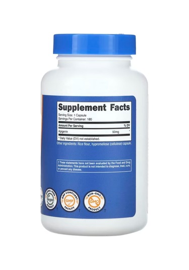 Nutricost, Apigenin, 50 Mg, 180 Capsules.abd Menşei.4143
