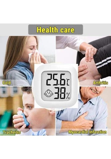 Jms Xıaomı Mmc Mini Kapalı Bebek Odası Şarap Odası Termometresi Dijital Lcd Sıcaklık Sensörü Higrometre