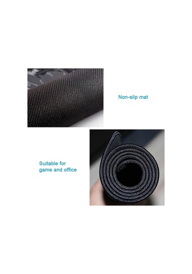 Genişletilmiş Büyük Kaymaz Dünya Haritası Desen Yumuşak Kauçuk Pürüzsüz Kumaş Yüzey Oyunu Mouse Pad Klavye Mat, Boyut: 90 X 40cm