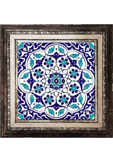 Armada Çini 20X20 Cm Ac 92 Osmanlı Mavi Beyaz Kütahya Çini Pano