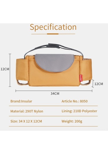 Didadodo Xindoker Su Geçirmez Bebek Bezi Çantası - Çok Amaçlı Sırt Çantası Gri Gri