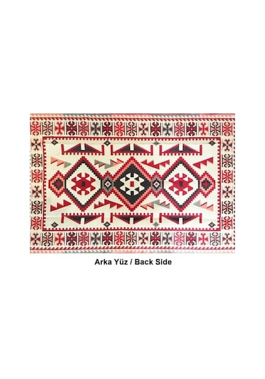 Coton Şark Köşesi Antep Anadolu Desenli Kırmızı Kilim 200 x 300 CM