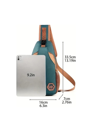 Trendooze Lumaworld Kadın Pembe Nylon Crossbody Çanta Ayarlanabilir Askı Kapasiteli Günlük Kullanışlı Pembe