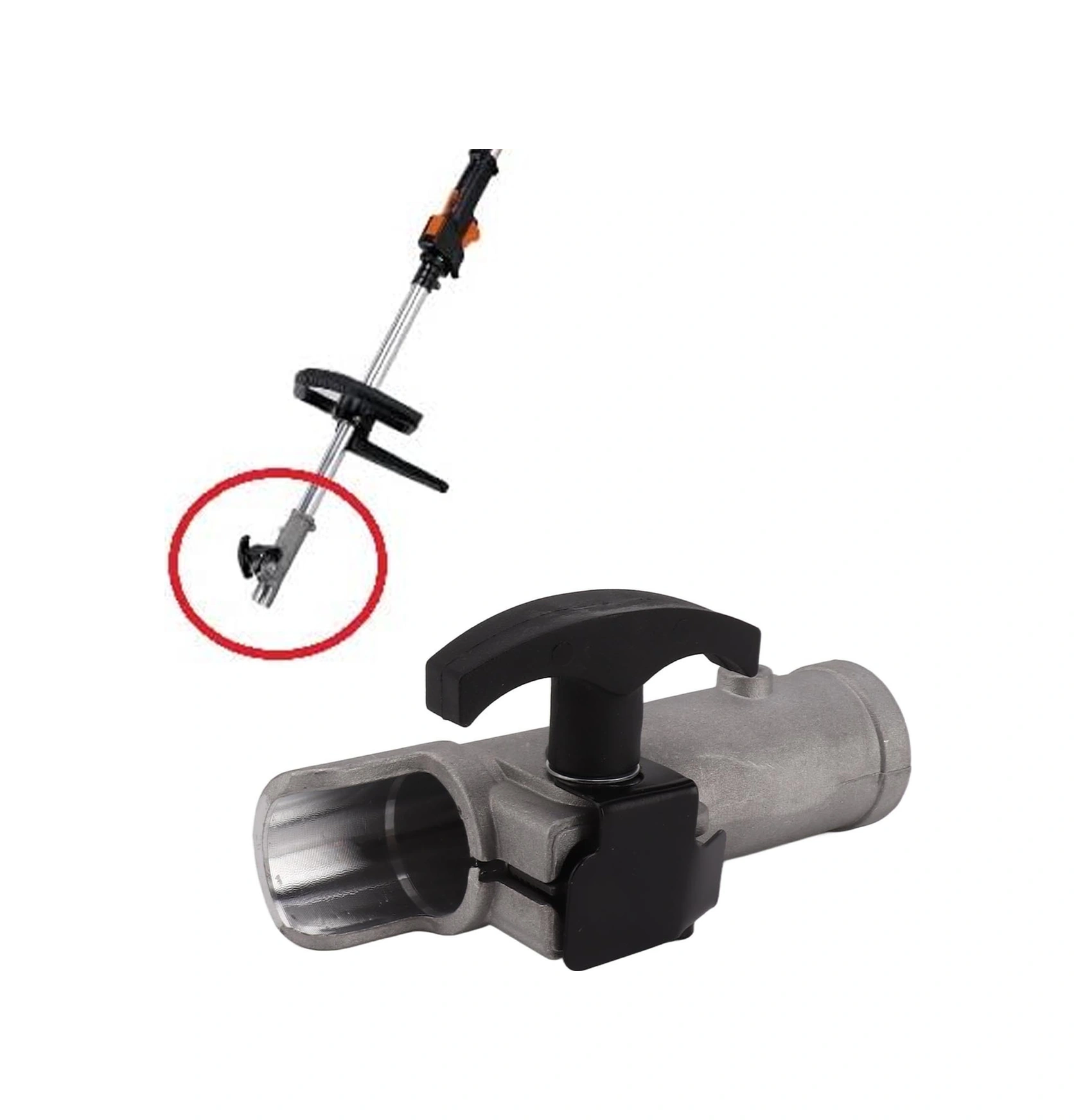 Geeroyoo 26mm 7 Dişli Abs-alüminyum Mil Bağlantı Klampsı - Budama Makinesi, Çalı Kesici Ve Yeşil Alan Gergin Testere İçin Dayanıklı Bağlantı Aracı