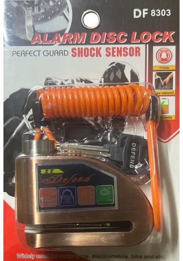 Locks Alarmlı Motosiklet Disk Kiliti Hatırlatma Kablolu Disk Kilidi