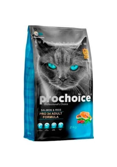 Prochoice Pro 34 Somonlu ve Pirinçli Yetişkin Kedi Maması 2 KG