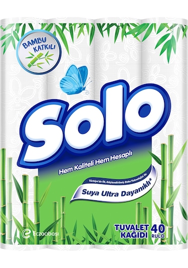 Solo Bambu Katkılı Ultra Dayanıklı Tuvalet Kağıdı 120’li
