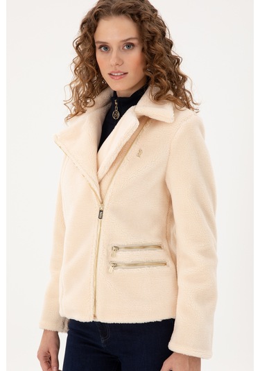 U.s. Polo Assn. Kadın Ekru Deri Mont-kaban 50297227-vr019 Ecru