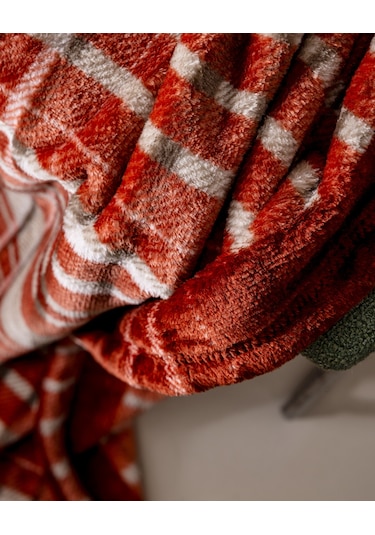 Fravonne Welsoft Baskılı Tv Battaniye - Kahverengi 8684427292167 Toprak