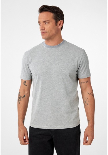 Luisa Erkek Oversize T-shirt Gri