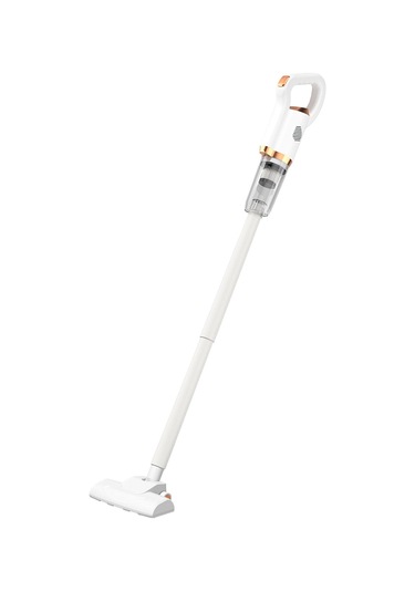 Zemin Fırçası İle Kablosuz Elektrikli Süpürge, Araba Elektrikli Süpürge Güçlü Emme, Araba Ev Masası İçin Sessiz El Vakumu, Beyaz