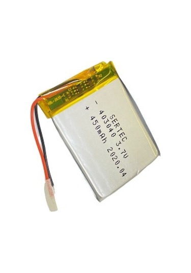Sertec 403040 3.7V 450 MAh Li-Polymer Pil (Devreli/1.5A)