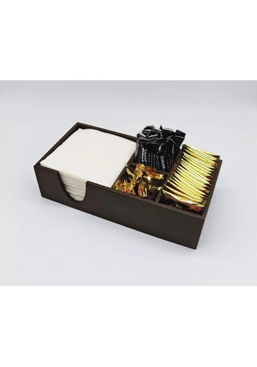 Adwoodcraft Kağıt Peçetelik 270x138x70 Mm, Kahverengi 185125007 Kahverengi