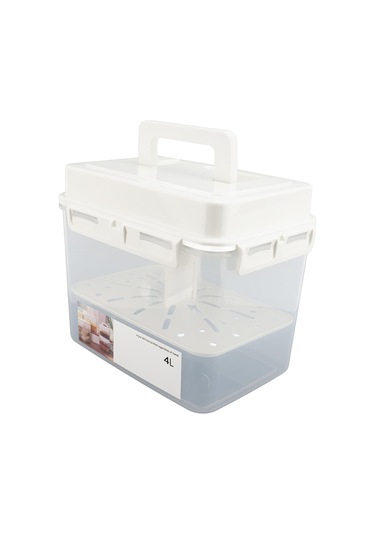 4l Turşu Kimchi Kapları Basın Plakası Sızdırmaz Hava Geçirmez Pp Saklama Kabı Saplı