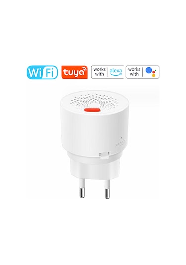 Mufunye Tuya Wifi Çok Gaz Tespit Cihazı, Akıllı Uyari Ve Uzaktan İzleme, Beyaz Avrupa Standartı