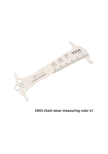 Teltree Vxm Bisiklet Zincir Ölçer Aleti - Çelik Malzeme İle Üçlü Fonksiyon: Aşınma Ölçümü, Cetvel Ve Kompas - Tüm Bisikletlere Uygun Bakım Gereci Çok Renkli