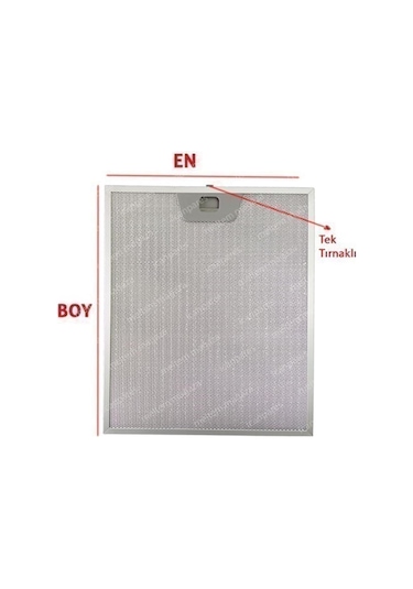 Ankastre Aspiratör Davlumbaz Alüminyum Yağ Filtresi - 265852328