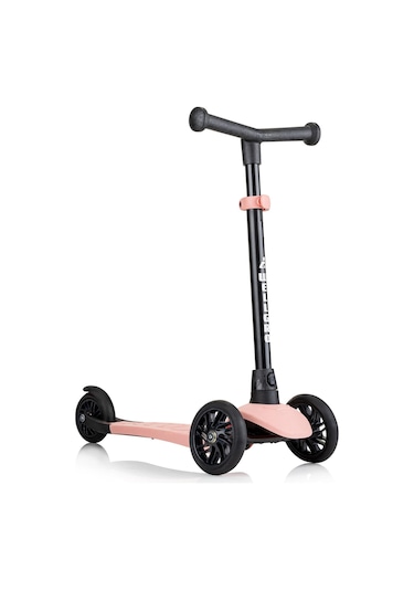 Wellgro Turbo 3 Tekerli Yükseklik Ayarlı Scooter, Pembe Pembe
