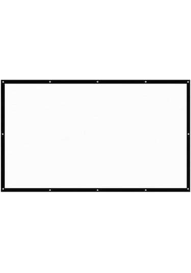 Artfulabode H150 150 Taşınabilir Hd Projeksiyon Perdesi - Katlanır Duvara Monte Ev/sinema & Ofis Ekranı Jzr-gy