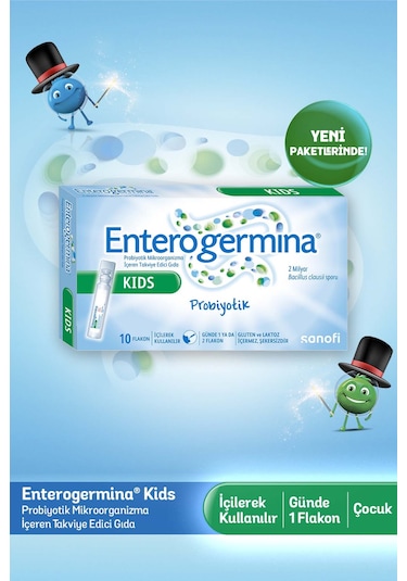 Enterogermina Kids Çocuklar İçin Probiyotik 10 Flakon