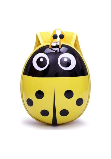 Three Beans Sevimli Karikatür Yedi Yıldızlı Uğur Böcek Çocuk Sırt Çantası Okul Çantası Yumurta Çantası Ilkokul Anaokulu Sert Kabuk Çanta Zkx35m Sarı