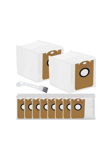 Unimarket Proscenic M7 Max M8 Pro Ve Aırrobo T10+ Toz Torbaları Süpürge Yedek Parçaları 10 Adet