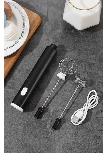 Geeksen Ev İçi Küçük Mini Elektrikli Yumurta Çırpıcı, Otomatik Akşam/ Krema Çırpıcı, Pastane Pişirme Aleti Siyah, İki Başlı Diğer