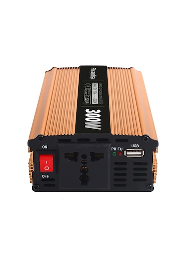 Piranha 12264 Araç İçi Power Inverter Usb Çıkışlı 220V - 300W