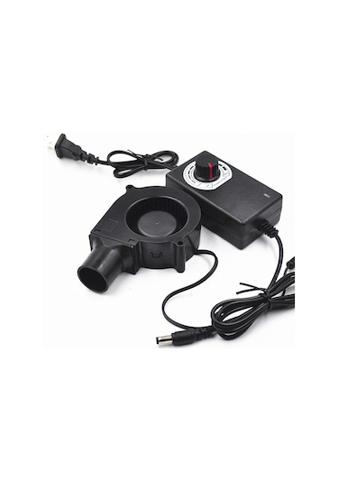 Lemestar Taşınabilir Turbo Üfleyici - Hız Kontrollü, 220v Kamp Barbekü Üfleyici