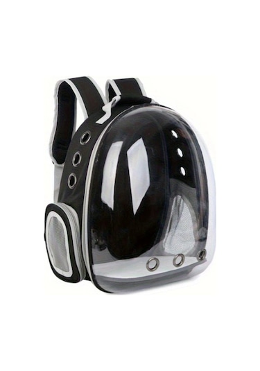 Honeybeeshop 1pc Şeffaf Nefes Alabilir Kedi Sırt Çantası Taşınabilir Panoramik Pet Taşıyıcı Hava Delikli Hafif Pvc Kedi Seyahat Çantası Dış Kullanım İçin