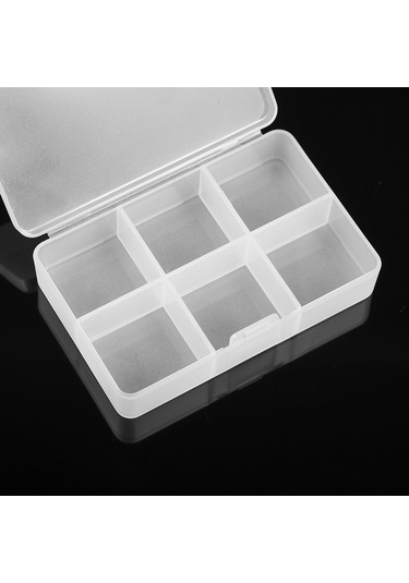 Vkemall 6 Bölmeli Pp Mat Kabuklu Taşınabilir İlaç Kutusu - Dış Mekan Ve Ev Kullanıma Uygun, Şeffaf Mini Depolama Kutusu