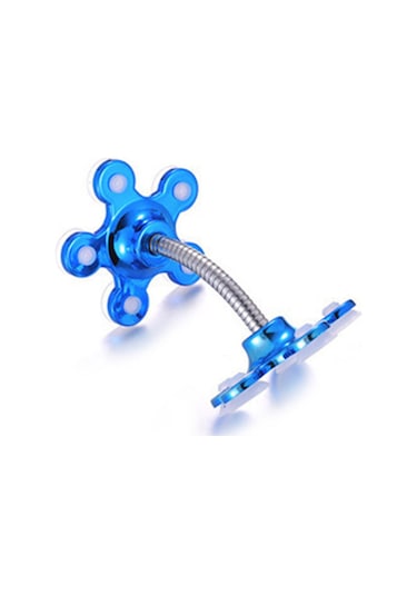 Kosona Araç Ve Ev Kullanıma Uygun Çift Yönlü Süngerli Telefon Tutucu - 4-6.5 İnç Cihazlar İçin - Tek Elle Kontrol - Mavi