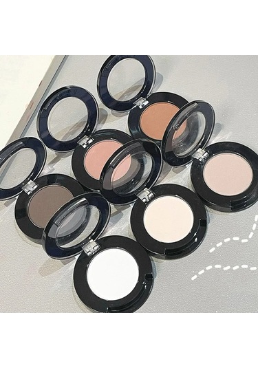 Saf Beyaz Mat Göz Farı Yalan İpekböceği Tozu Yüz Şekillendirme Parlatıcı Tek 1 C01