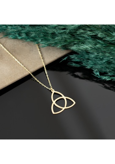 Üçlü Tribal Gümüş Kolye