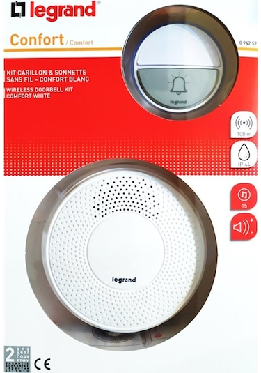 Legrand 094252 Comfort Kablosuz Zil 100 Metre Menzil