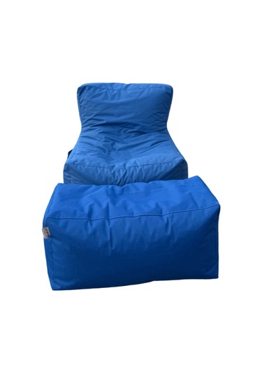 Xxl Sedir Armut Koltuk Ve Ayakucu Pufu Mavi