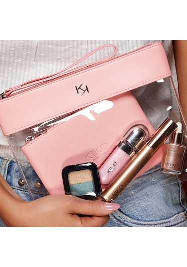 Kiko Makyaj Çantası Transparent Beauty Case 003 Pink