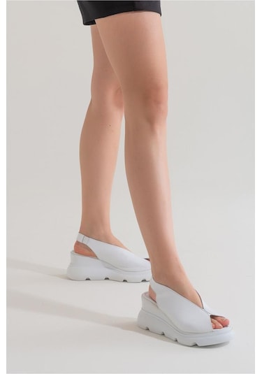 Zeyn Shoes 7672 Beyaz Kadın Ayakkabı 001