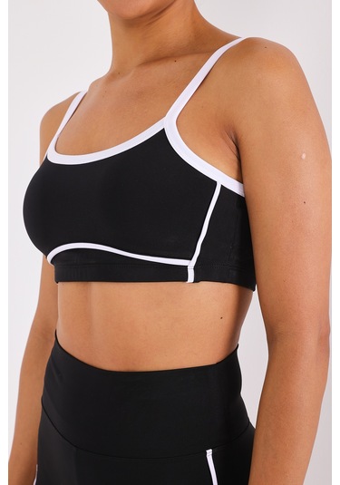 Scorp Omni Kadın Spor Sütyen Biker Tayt 2li Takım Siyah STANDART