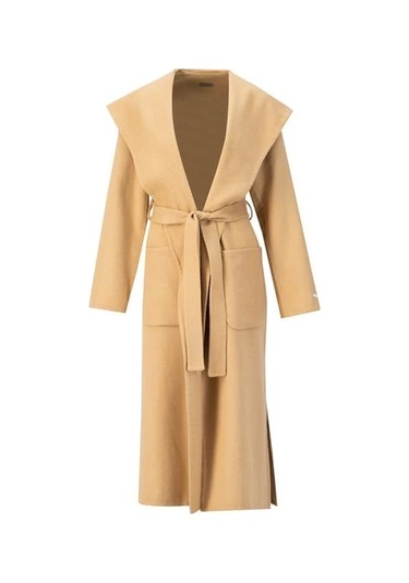Armine Handmade Kapüşonlu Manto 24k8109 Camel Camel