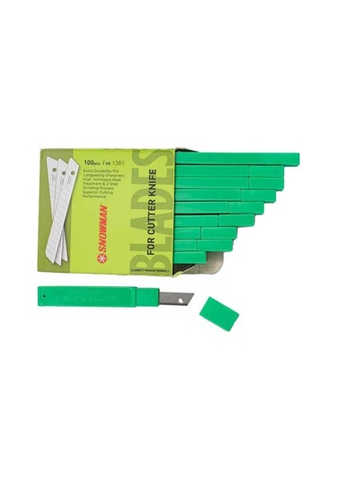 Snowman Maket Bıçak Yedeği 30 Derece Eğimli Dar 10 Lu Paket Sk1361