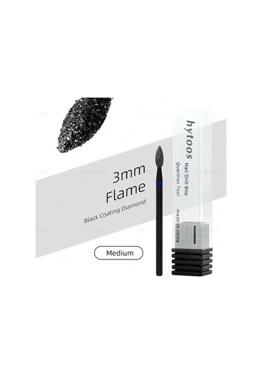 Hytoos Pro Siyah Elmas Tırnak Matkap Uçları Rus Tırnak Eti Ucu Tırnak Matkap Ölü Cilt Tırnak Eti Temizleyici Çivi Ön Tedavi Araçları Gökyüzü Mavi