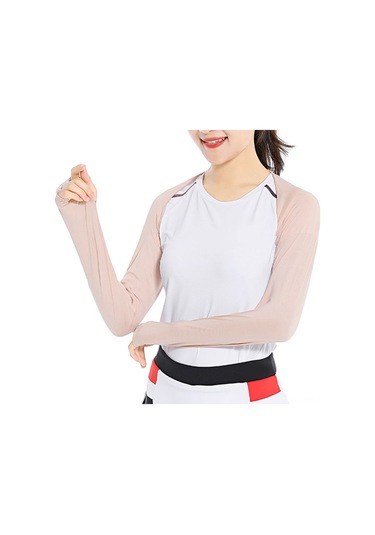 Padalink Golf Ve Bisiklet İçin Güneşten Koruyucu Tek Parça Omuzlu Kolenik - Nane Yeşili, Siyah, Ten Rengi 3 Adet