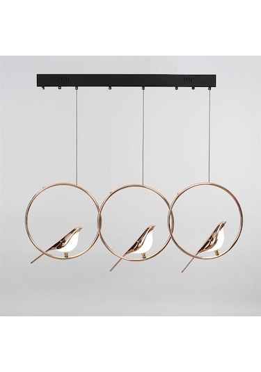 Vitale Modern Kuşlu Avize Ay.vtpl-0105 Siyah