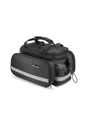 Moveevo Bisiklet Seyahat Çantası 25l Su Geçirmez Polyester, Montajlı Sırt Kayışı, Saçma Kapağı İle Gri Sürüm Gri