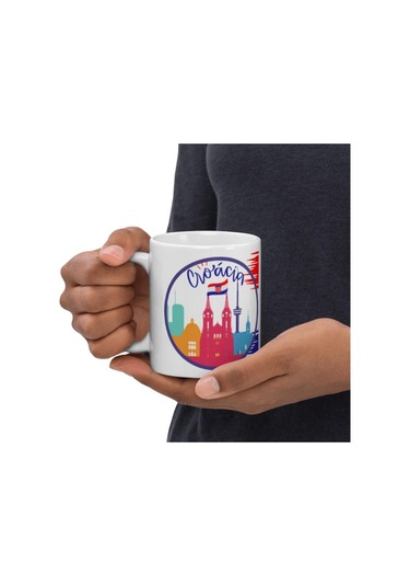 Hırvatistan Kupa Bardak 2 Adet Seyahat Hatıra Croatia Mug