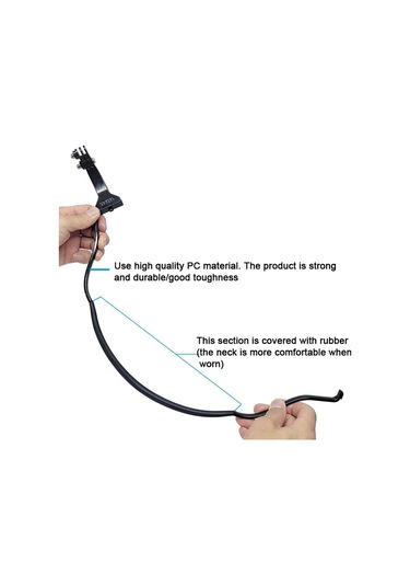 Cbtx Tuyu Kamera Boyun Tutucu Cep Telefonu Video Çekimi İçin Sandık Kelepçesi Montaj // Pov, Spesifik: Telefon Klibi İle Mavi