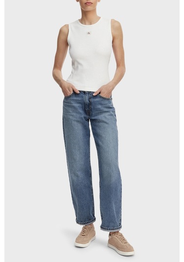 Calvin Klein Bayan Top Lv047f246g Yaf Beyaz