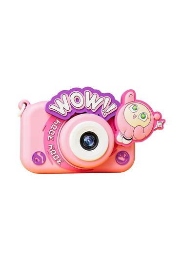 Maiyame Jıdoo Yumurta Şekilli Çocuk Kamera - Hd 48mp Çift Kameralı, 1080p Video, 2.0" Ips Ekran, Dayanıklı Abs + Silikon Oyuncağı Pembe